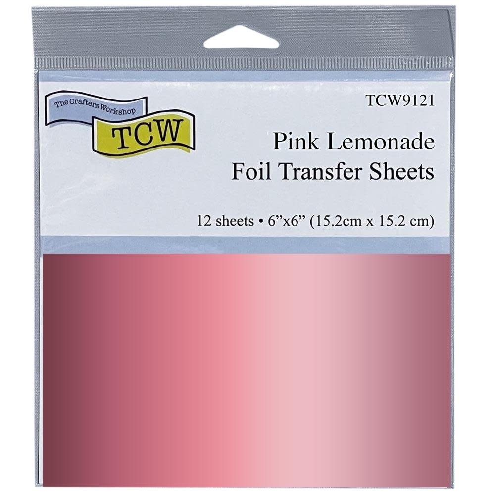 CRAFTERS WORKSHOP THE CRAFTER'S WORKSHOP PINK LEMONADE 6x6 FOIL TRANSFER SHEETS 12/PK