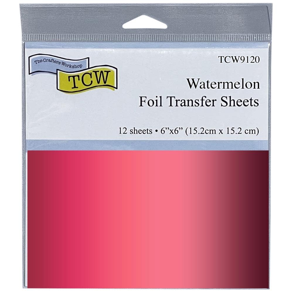 CRAFTERS WORKSHOP THE CRAFTER'S WORKSHOP WATERMELON 6x6 FOIL TRANSFER SHEETS 12/PK