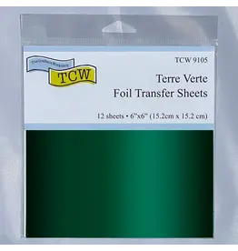 CRAFTERS WORKSHOP THE CRAFTER'S WORKSHOP TERRE VERTE 6x6 FOIL TRANSFER SHEETS 12/PK