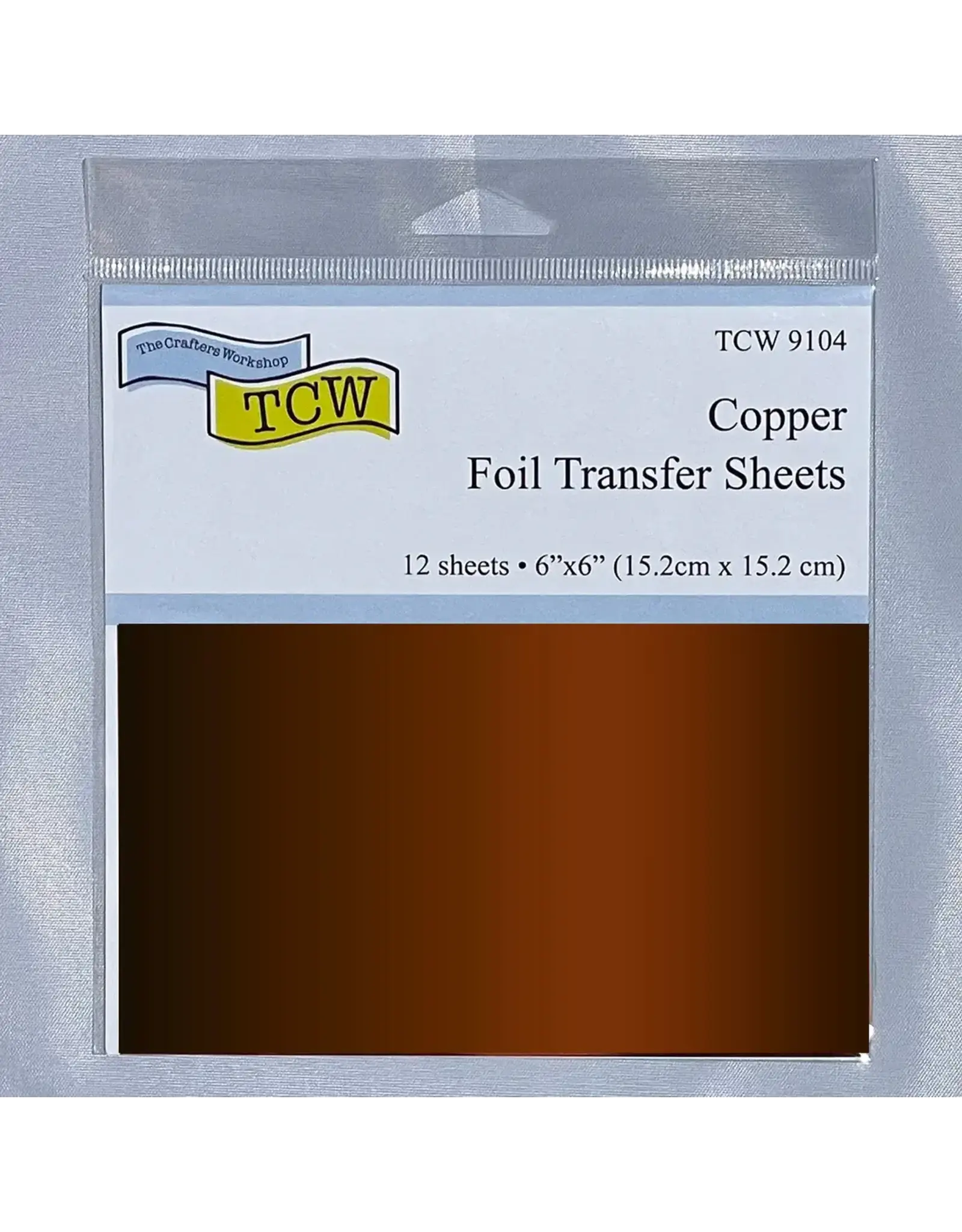 CRAFTERS WORKSHOP THE CRAFTER'S WORKSHOP COPPER 6x6 FOIL TRANSFER SHEETS 12/PK