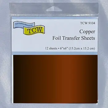CRAFTERS WORKSHOP THE CRAFTER'S WORKSHOP COPPER 6x6 FOIL TRANSFER SHEETS 12/PK
