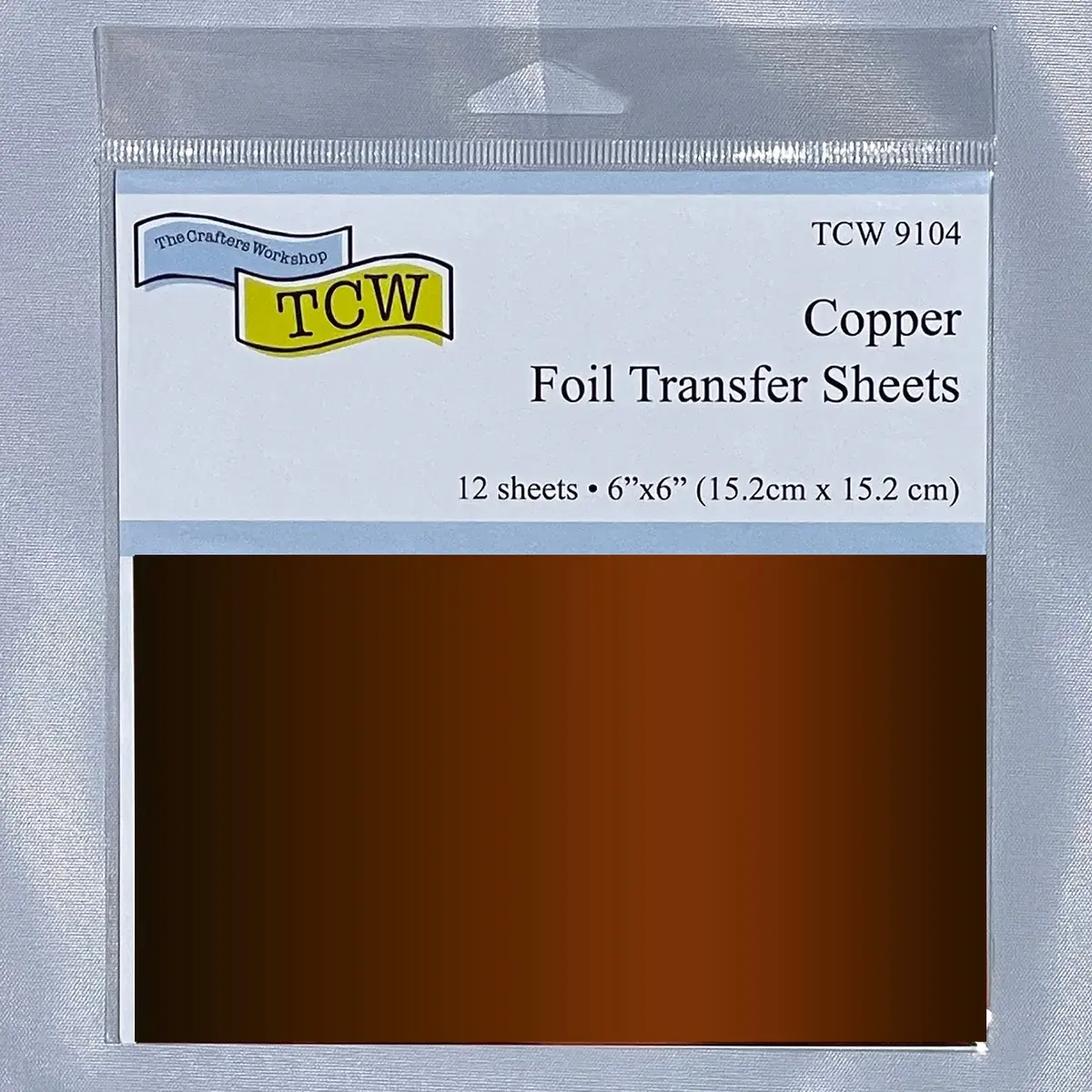 CRAFTERS WORKSHOP THE CRAFTER'S WORKSHOP COPPER 6x6 FOIL TRANSFER SHEETS 12/PK