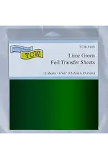 CRAFTERS WORKSHOP THE CRAFTER'S WORKSHOP LIME GREEN 6x6 FOIL TRANSFER SHEETS 12/PK