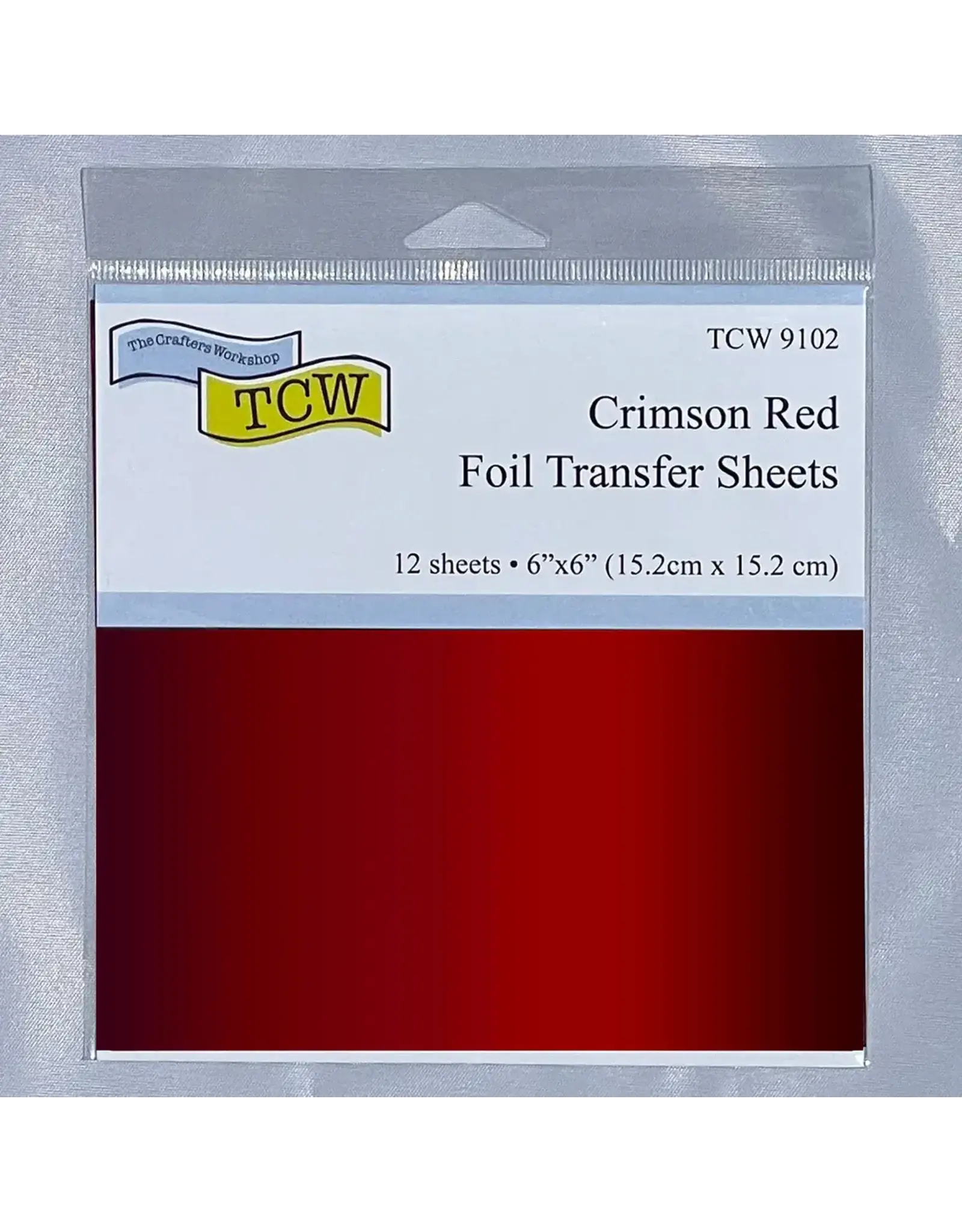 CRAFTERS WORKSHOP THE CRAFTER'S WORKSHOP CRIMSON RED 6x6 FOIL TRANSFER SHEETS 12/PK