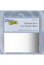CRAFTERS WORKSHOP THE CRAFTER'S WORKSHOP PLATINUM SILVER 6x6 FOIL TRANSFER SHEETS 12/PK