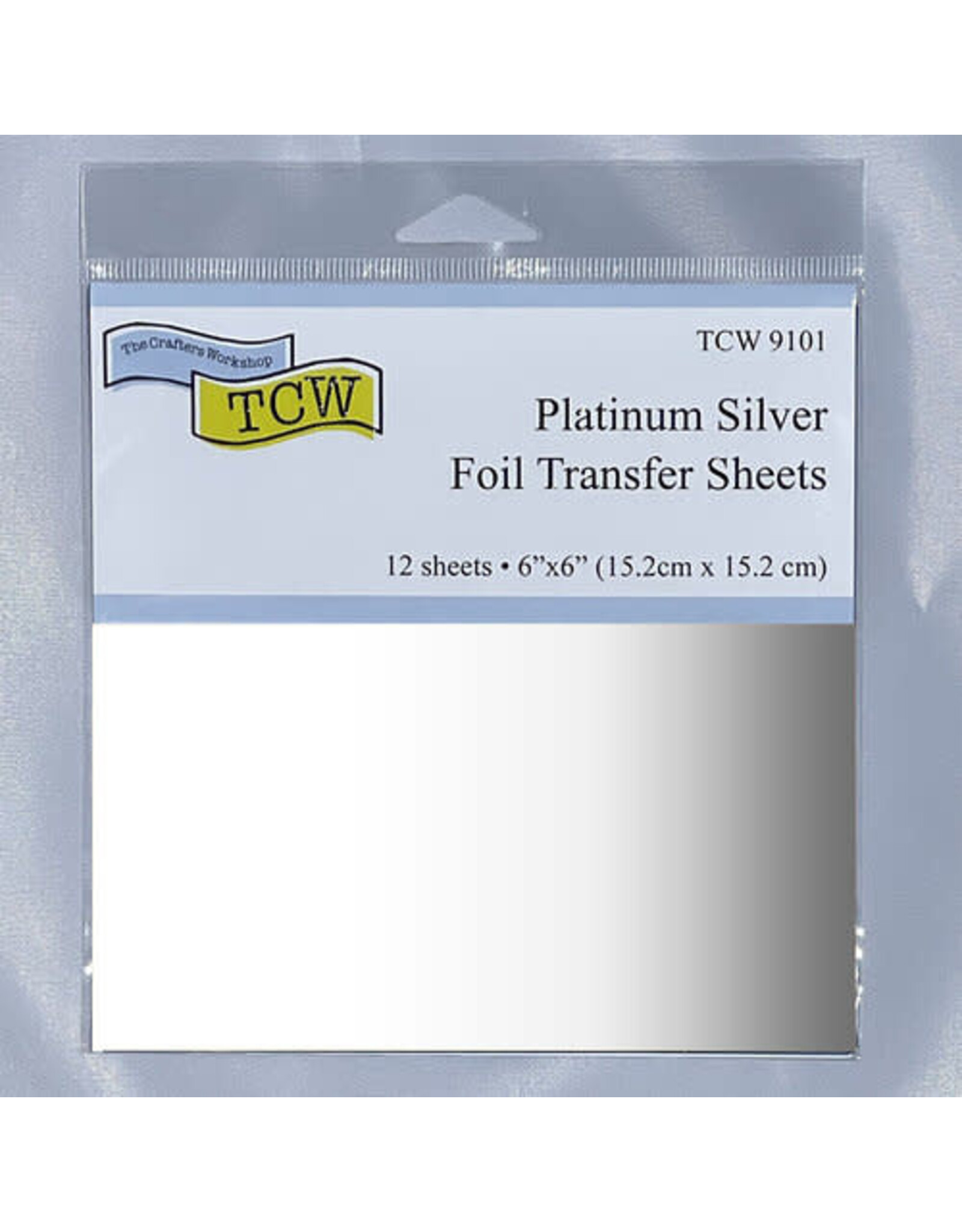 CRAFTERS WORKSHOP THE CRAFTER'S WORKSHOP PLATINUM SILVER 6x6 FOIL TRANSFER SHEETS 12/PK