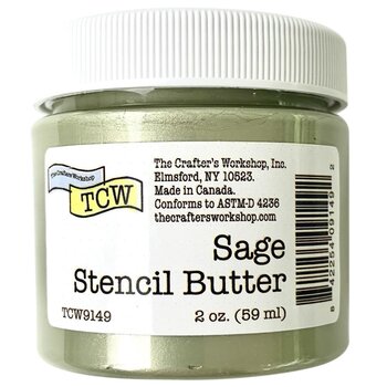 CRAFTERS WORKSHOP THE CRAFTER'S WORKSHOP SAGE FRAME STENCIL BUTTER 2oz