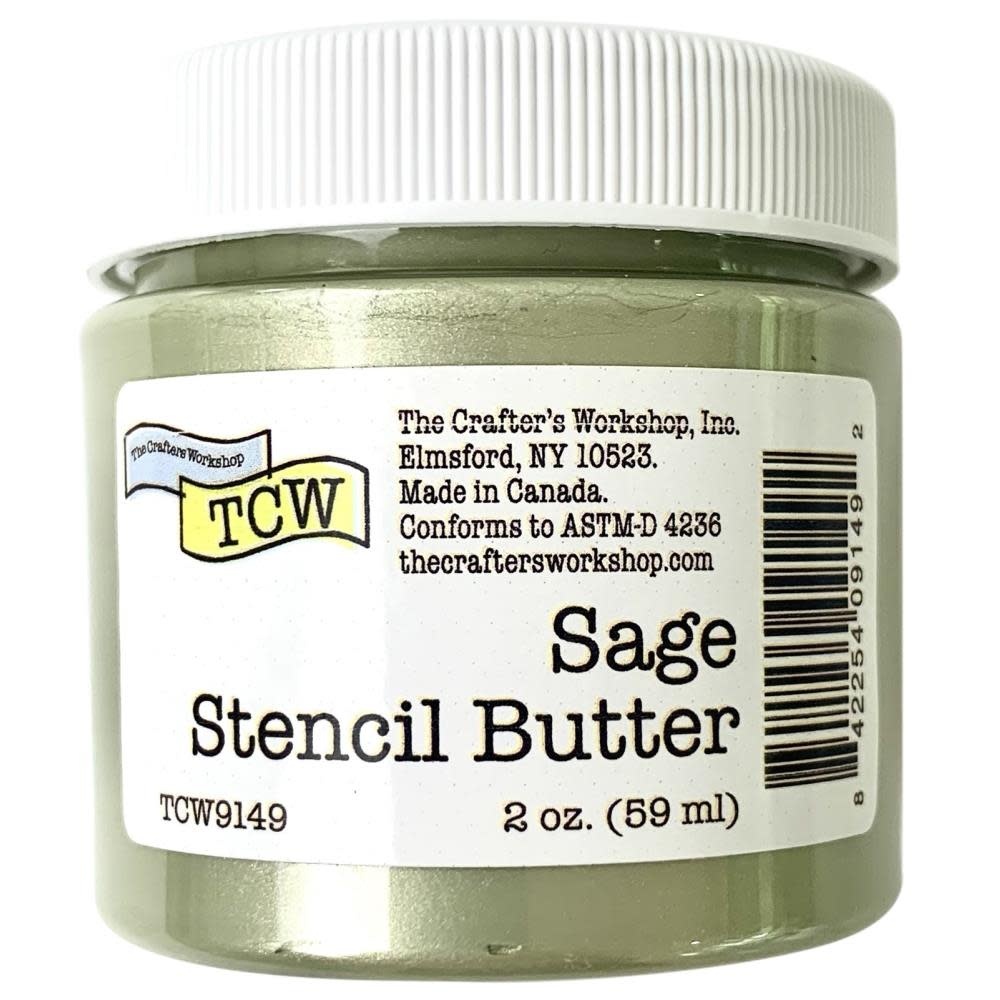 CRAFTERS WORKSHOP THE CRAFTER'S WORKSHOP SAGE FRAME STENCIL BUTTER 2oz