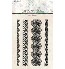 STUDIOLIGHT STUDIOLIGHT JENINE'S MINDFUL ART COLLECTION LACE BORDERS CLEAR STAMP SET