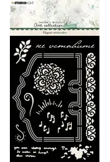 STUDIOLIGHT STUDIOLIGHT JENINE'S MINDFUL ART COLLECTION ELEGANT MEMORYDEX MASK STENCIL