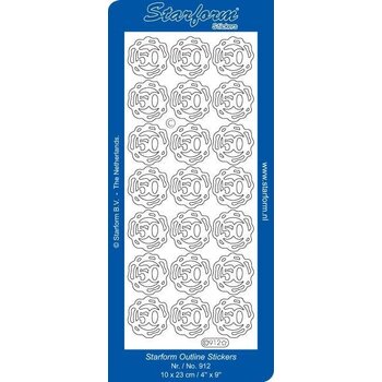 STARFORM STARFORM 50TH GOLD PEEL OFF DECO STICKERS