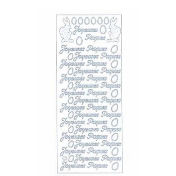 STARFORM STARFORM JOYEUSES PAQUES SILVER PEEL OFFS DECO STICKERS