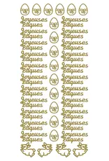ECSTASY CRAFTS ECSTASY CRAFTS JOYEUSES PÂQUES GOLD PEEL OFF STICKERS