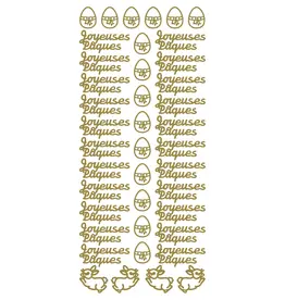 ECSTASY CRAFTS ECSTASY CRAFTS JOYEUSES PÂQUES GOLD PEEL OFF STICKERS
