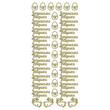 ECSTASY CRAFTS ECSTASY CRAFTS JOYEUSES PÂQUES GOLD PEEL OFF STICKERS