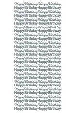 ECSTASY CRAFTS ECSTASY CRAFTS HAPPY BIRTHDAY BLACK PEEL OFF STICKERS