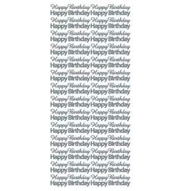 ECSTASY CRAFTS ECSTASY CRAFTS HAPPY BIRTHDAY BLACK PEEL OFF STICKERS