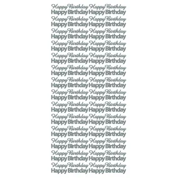 ECSTASY CRAFTS ECSTASY CRAFTS HAPPY BIRTHDAY BLACK PEEL OFF STICKERS