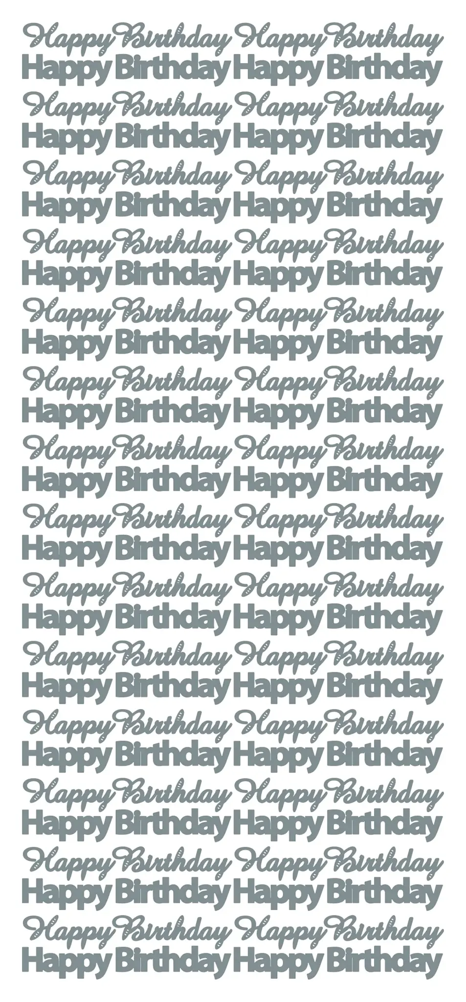 ECSTASY CRAFTS ECSTASY CRAFTS HAPPY BIRTHDAY BLACK PEEL OFF STICKERS