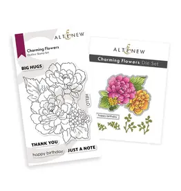 ALTENEW ALTENEW CHARMING FLOWERS CLEAR STAMP & DIE SET