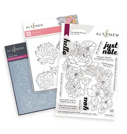 ALTENEW ALTENEW FLOWER BED CLEAR STAMP, STENCIL SET AND 3D EMBOSSING FOLDER BUNDLE
