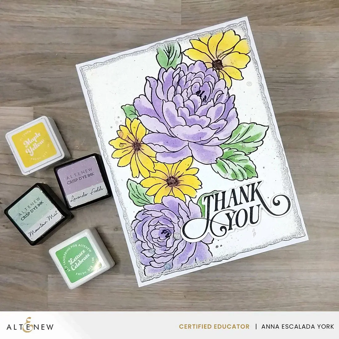 ALTENEW ALTENEW FLOWER BED CLEAR STAMP, STENCIL SET AND 3D EMBOSSING FOLDER BUNDLE
