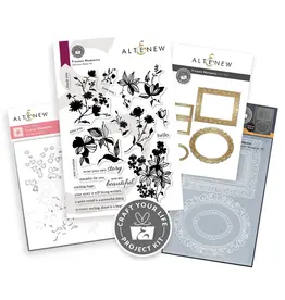ALTENEW ALTENEW CRAFT YOUR LIFE PROJECT KIT: FROZEN MOMENTS CLEAR STAMP, STENCIL SET, 3D EMBOSSING FOLDER AND DIE SET BUNDLE