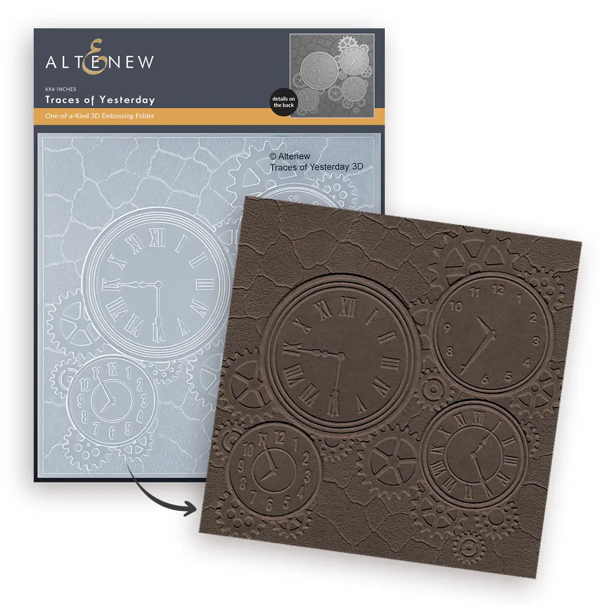 ALTENEW ALTENEW TRACES OF YESTERDAY 3D EMBOSSING FOLDER