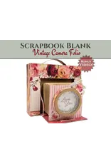 CRAFTREAT CRAFTREAT SCRAPBOOK BLANK PRECUT ALBUM BASE VINTAGE CAMERA IVORY