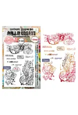 AALL & CREATE AALL & CREATE AUTOUR DE MWA #1339 FLIGHT MARKS A6 CLEAR STAMP SET