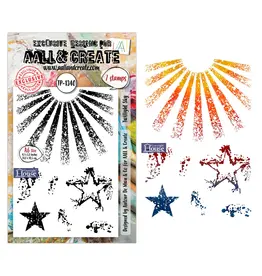 AALL & CREATE AALL & CREATE AUTOUR DE MWA #1340 TWILIGHT SKY A6 CLEAR STAMP SET