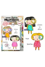 AALL & CREATE AALL & CREATE JANET KLEIN #1363 SISTERS IN SPIRIT A7 CLEAR STAMP SET
