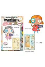 AALL & CREATE AALL & CREATE JANET KLEIN #1362 SEW HAPPY A7 CLEAR STAMP SET