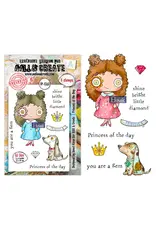 AALL & CREATE AALL & CREATE JANET KLEIN #1361 PRINCESS OF THE DAY A7 CLEAR STAMP SET