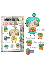 AALL & CREATE AALL & CREATE JANET KLEIN #1360 PLANT HUGS A7 CLEAR STAMP SET