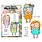 AALL & CREATE AALL & CREATE JANET KLEIN #1358 GOT GIGGLES A7 CLEAR STAMP SET