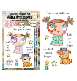 AALL & CREATE AALL & CREATE JANET KLEIN #1357 FIND YOUR STILLNESS A7 CLEAR STAMP SET
