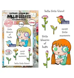 AALL & CREATE AALL & CREATE JANET KLEIN #1355 BLOOMS OF HOPE A7 CLEAR STAMP SET