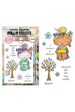 AALL & CREATE AALL & CREATE JANET KLEIN #1354 MOMENT TO BLOSSOM A7 CLEAR STAMP SET