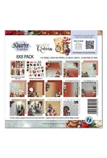 3QUARTER DESIGNS 3QUARTER DESIGNS RED QUEEN 8x8 PAPER PACK & DIECUTS SET