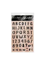 HUNKYDORY CRAFTS LTD. HUNKYDORY FOR THE LOVE OF STAMPS SIMPLY LETTERS & NUMBERS CLEAR STAMP SET