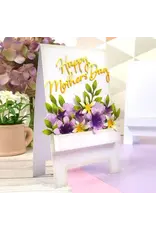 HUNKYDORY CRAFTS LTD. HUNKYDORY LUXURY SHAPED EASEL CARD BLANKS & ENVELOPES 5/PK