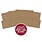 HUNKYDORY CRAFTS LTD. HUNKYDORY KRAZY KRAFT PRE-SCORED 6x6 CARD BLANKS & ENVELOPES- KRAFT 20/PK