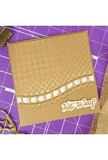 HUNKYDORY CRAFTS LTD. HUNKYDORY KRAZY KRAFT PRE-SCORED 6x6 CARD BLANKS & ENVELOPES- KRAFT 20/PK