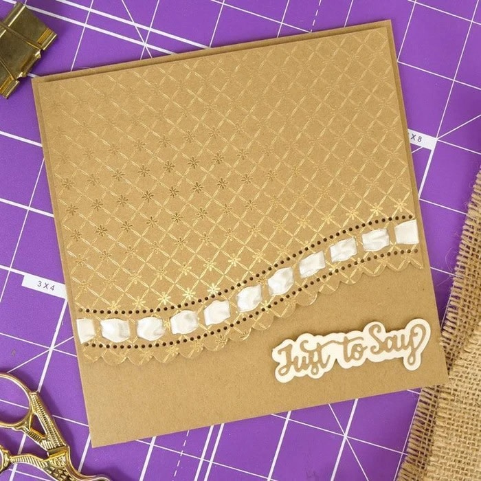 HUNKYDORY CRAFTS LTD. HUNKYDORY KRAZY KRAFT PRE-SCORED 6x6 CARD BLANKS & ENVELOPES- KRAFT 20/PK