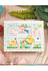 WAFFLE FLOWER WAFFLE FLOWER POSTAGE COLLAGE EGG HUNT CLEAR STAMP SET
