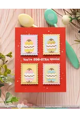 WAFFLE FLOWER WAFFLE FLOWER POSTAGE COLLAGE EGG HUNT STENCIL SET