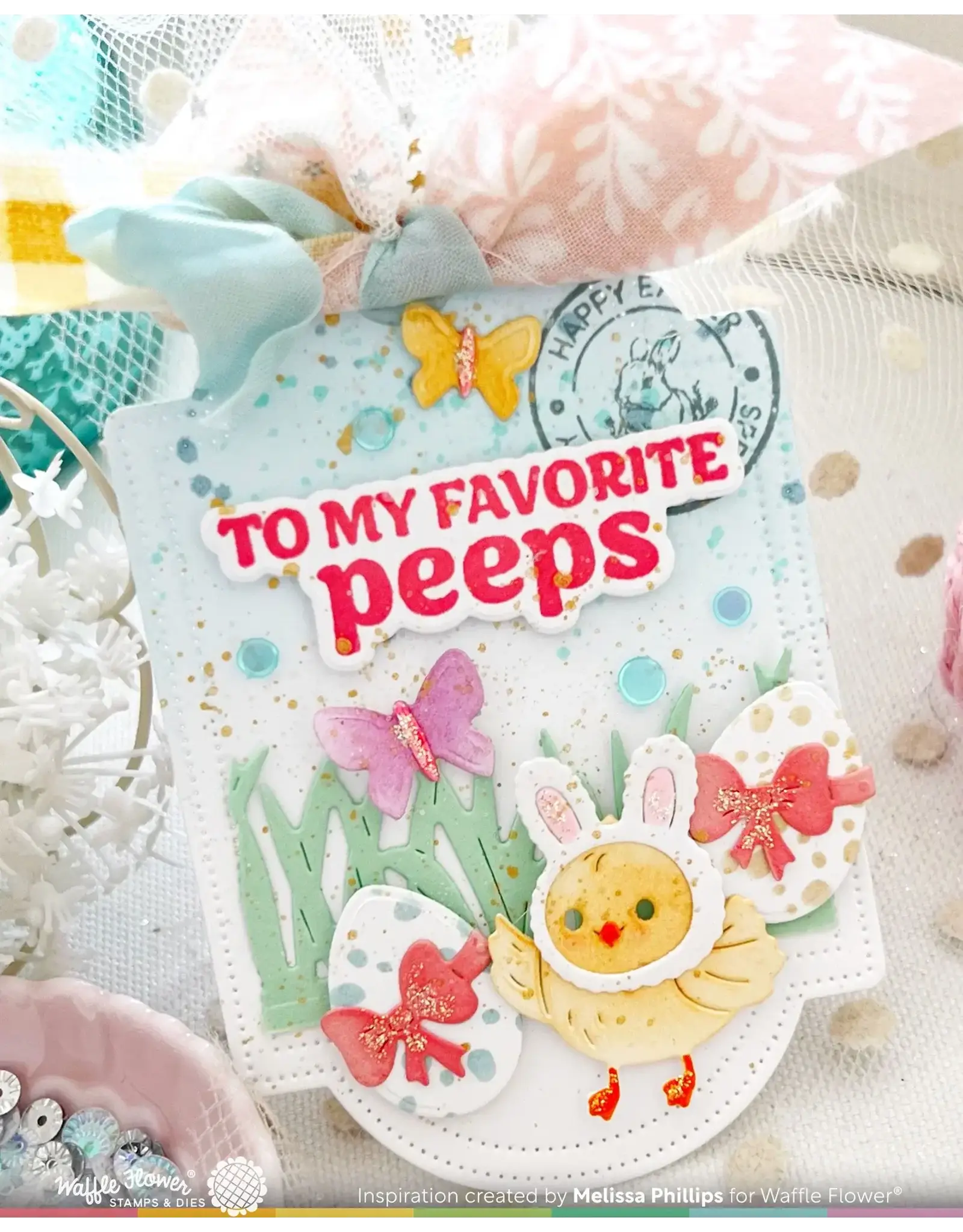 WAFFLE FLOWER WAFFLE FLOWER POSTAGE COLLAGE EGG HUNT ICONS DIE SET