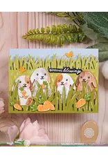 WAFFLE FLOWER WAFFLE FLOWER POSTAGE COLLAGE BUNNY SILHOUETTES DIE SET