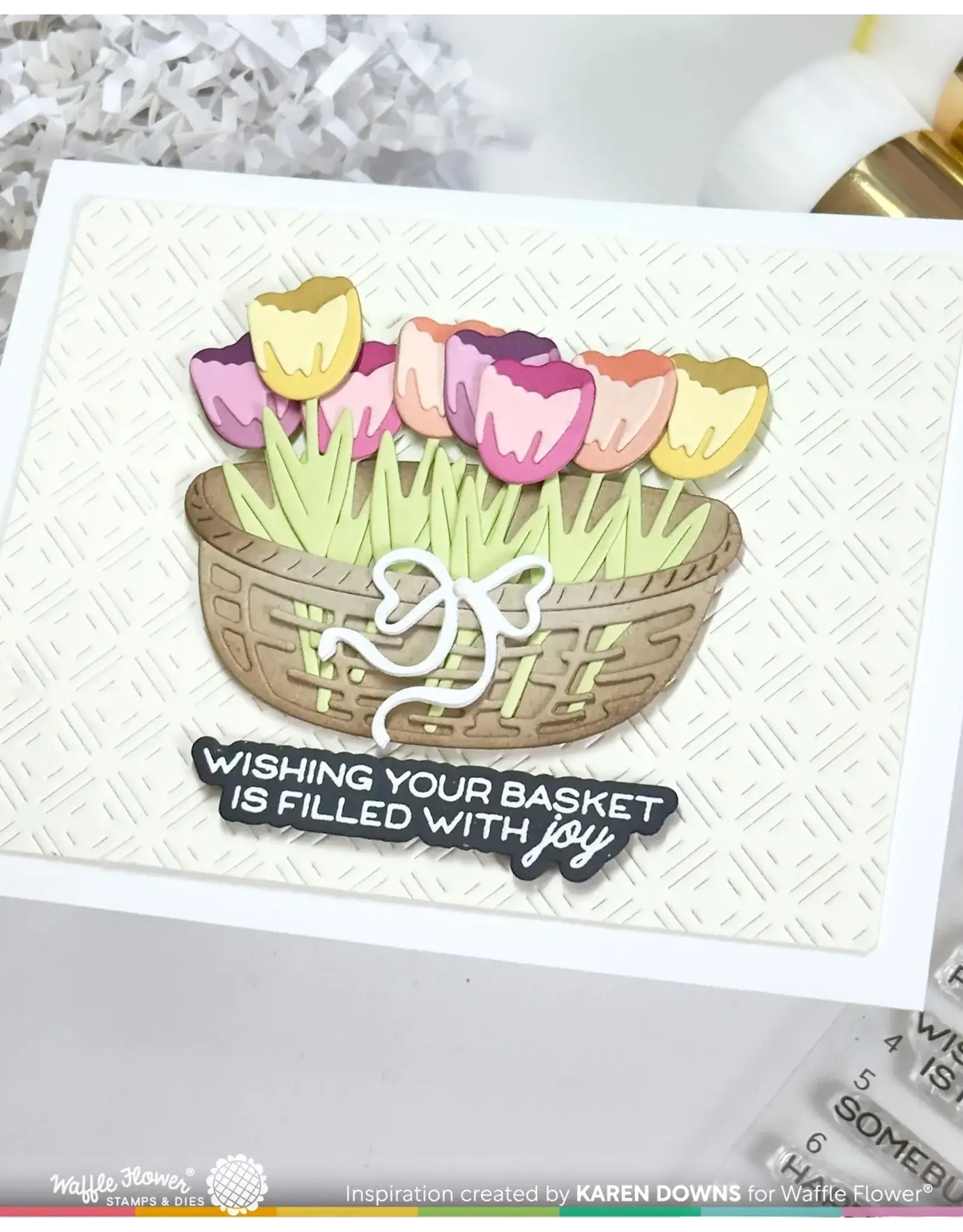 WAFFLE FLOWER WAFFLE FLOWER DASHED DIAMOND TEXTURE DIE